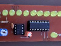 LED Chaser using 4017 and 555 Timer - PCB