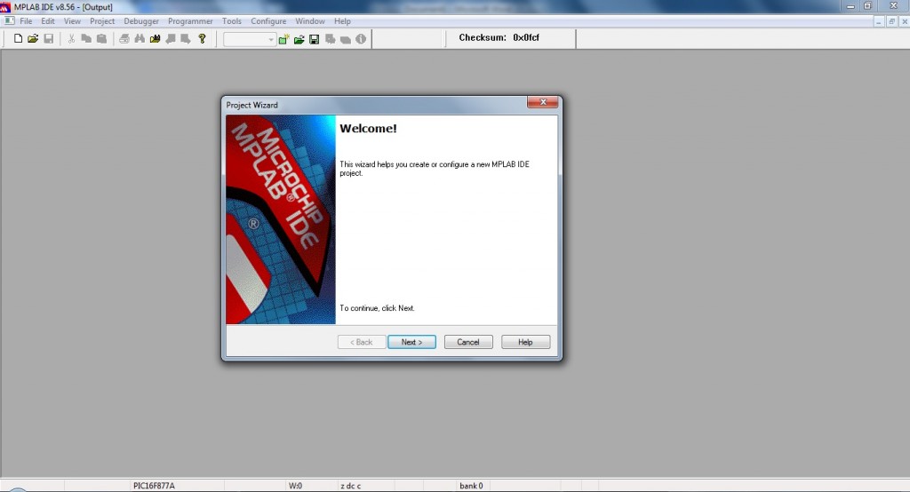 Creating New Project - MPLAB