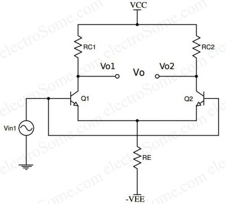 Differential Amplifier using Transistor - Common Mode