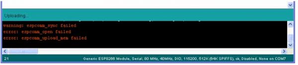 ESP8266 Sync Error