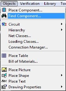 Find Component Tool - DipTrace