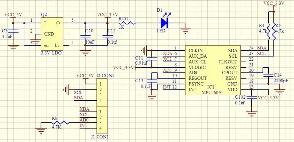 GY-521 schematic