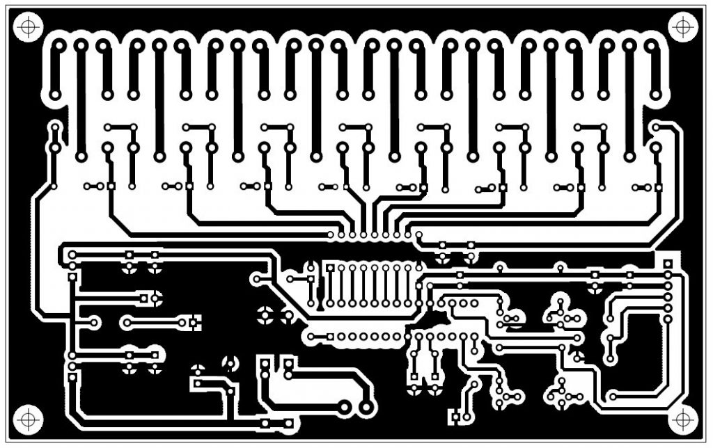 Home Automation using Bluetooth and Mobile App - PCB Bottom