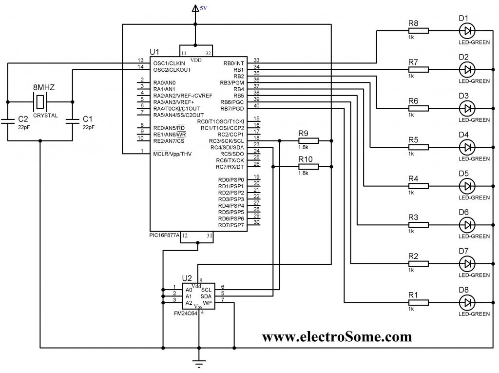 Interfacing 24C64 EEPROM with PIC Microcontroller