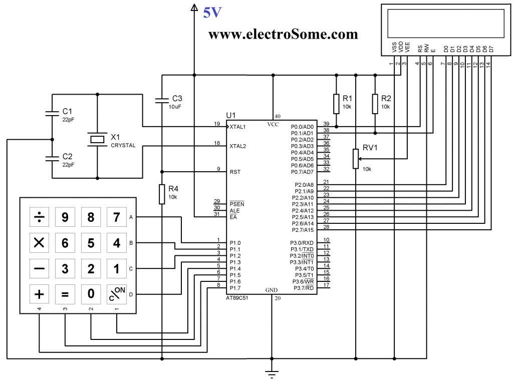 Interfacing Keypad with 8051 Microcontroller using Keil C