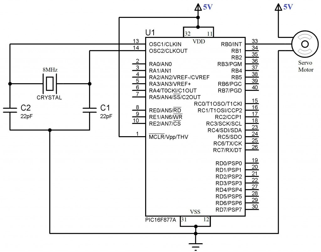 Interfacing Servo Motor with PIC Microcontroller