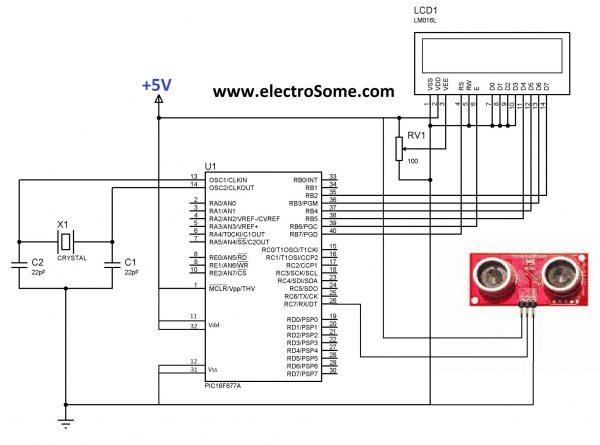 Interfacing Ultrasonic Sensors with PIC Microcontroller