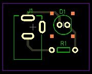 LED layout top