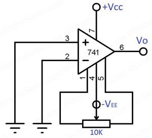 Offset Voltage Adjustment Range - Opmp