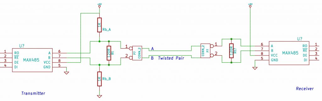 RS485 MAX485 Connections