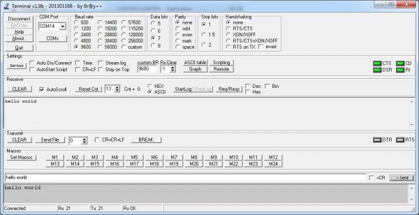 Sending and Receiving Data - UART Terminal