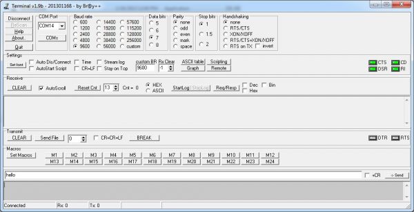 UART Terminal - Connected