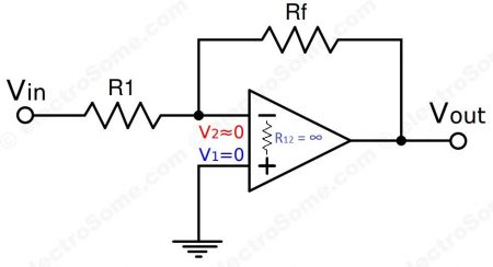 Virtual Ground - Inverting Amplifier using Opamp