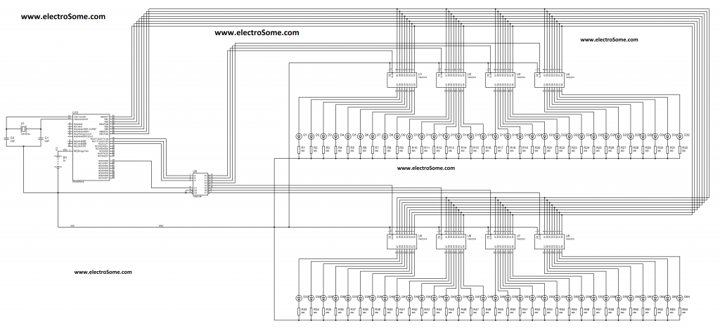 Expanding Output Pins of a PIC Microcontroller through Multiplexing