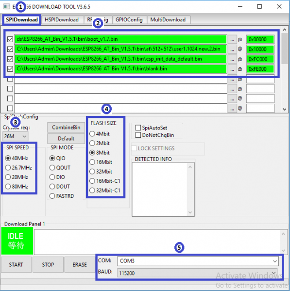 Flash Download Tool_ Settings_Flashing Firmware