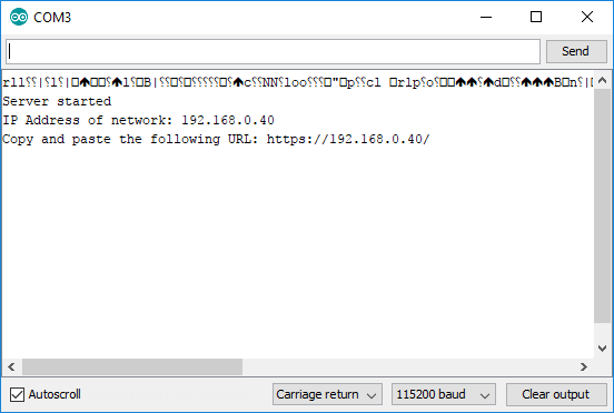 LED Control From Web - Serial Port