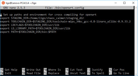 Making the Environment - OpenWrt