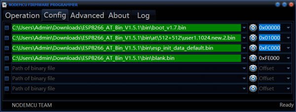 NodeMCU Firmware Programmer_Configuration_Flashing Firmware