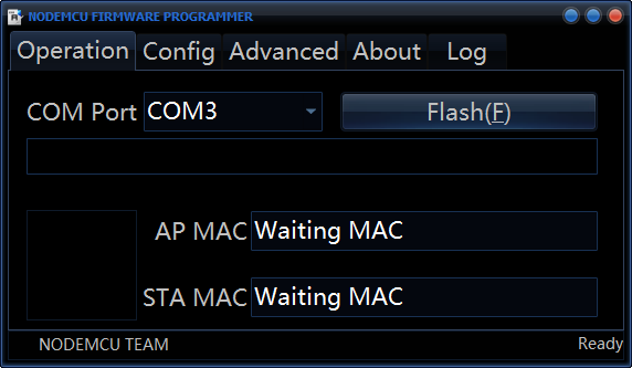 NodeMCU Firmware Programmer_Flashing Firmware