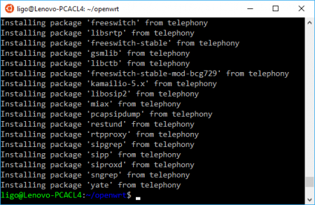 OpenWrt Build System Scripts Installed