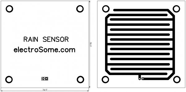 Rain Sensor PCB - Top and Bottom